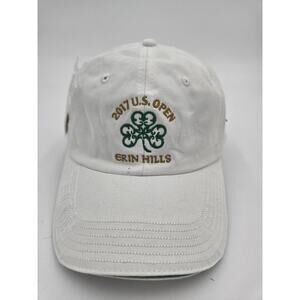 2017 US Open Erin Hills Golf Hat White Adjustable USGA With Pin